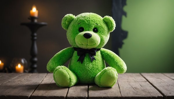Découvrez la peluche huggy wuggy vert, un compagnon effrayant !